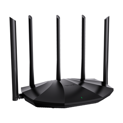 Router Wi-Fi 6, DualBand 2.4Ghz/5GHz, 300+1201Mbps, 5x6dBi, 4 porturi Gigabit - TENDA TND-RX2-PRO - TENDA