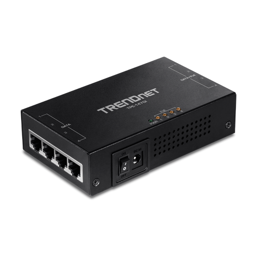 Injector Gigabit 4 x PoE+, putere 65W - TRENDnet TPE-147GI - TRENDnet