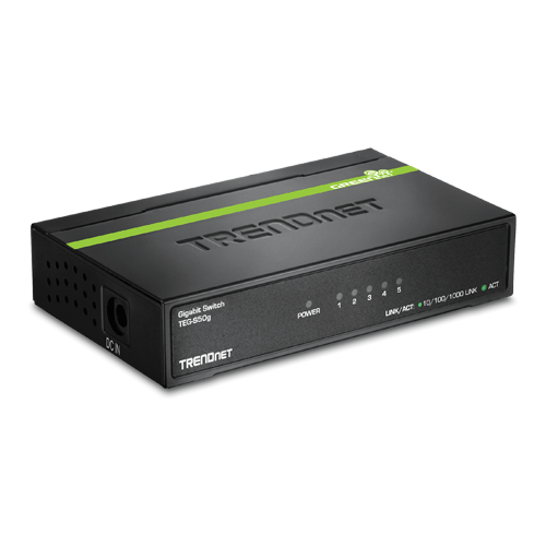 Switch GREENnet 5 porturi Gigabit - TRENDnet TEG-S50G - TRENDnet