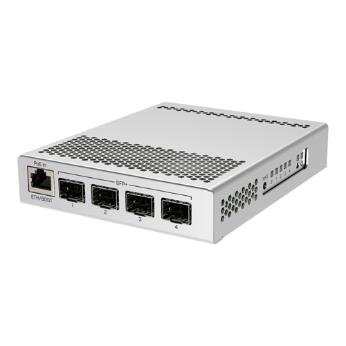 Smart Switch, 1 x Gigabit, 4 x SFP+ 10Gbps - Mikrotik CRS305-1G-4S+IN - MikroTik