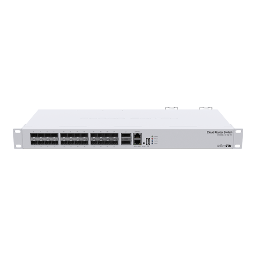 Management Switch 24 x SFP+ 10Gbps, 2 x QSFP+ 40Gbps - Mikrotik CRS326-24S+2Q+RM - MikroTik